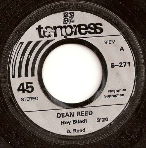 Cover Dean Reed - Hey Biladi / Cindy (7, Single) Schallplatten Ankauf