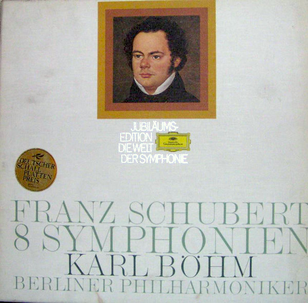 Cover Franz Schubert, Karl Böhm, Berliner Philharmoniker - 8 Symphonien (5xLP, Box) Schallplatten Ankauf