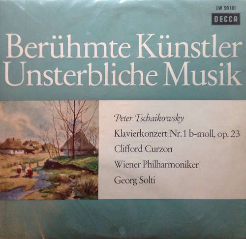 Cover Peter Tschaikowsky*, Clifford Curzon, Wiener Philharmoniker, Georg Solti - Klavierkonzert Nr.1 B-moll, Op. 23 (10) Schallplatten Ankauf