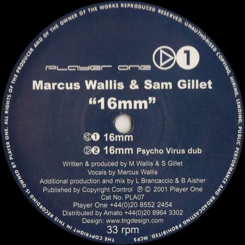 Cover Marcus Wallis & Sam Gillet - 16mm (12) Schallplatten Ankauf