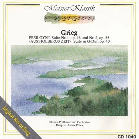 Cover Grieg* - Slovak Philharmonic Orchestra, Libor Pešek - Peer Gynt Suite Nr. 1 und Nr. 2, 'Aus Holbergs Zeit' (CD, Album) Schallplatten Ankauf