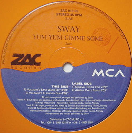 Cover Sway (2) - Yum Yum Gimme Some (12) Schallplatten Ankauf