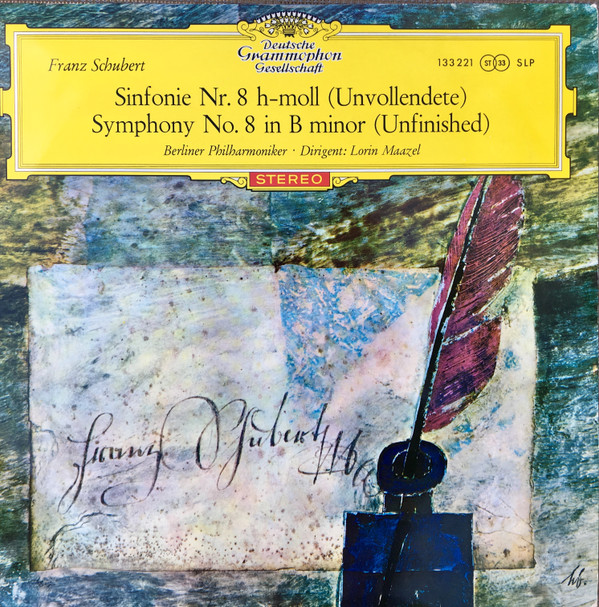 Cover Franz Schubert - Berliner Philharmoniker, Lorin Maazel - Sinfonie Nr. 8 H-moll (Unvollendete) (10) Schallplatten Ankauf