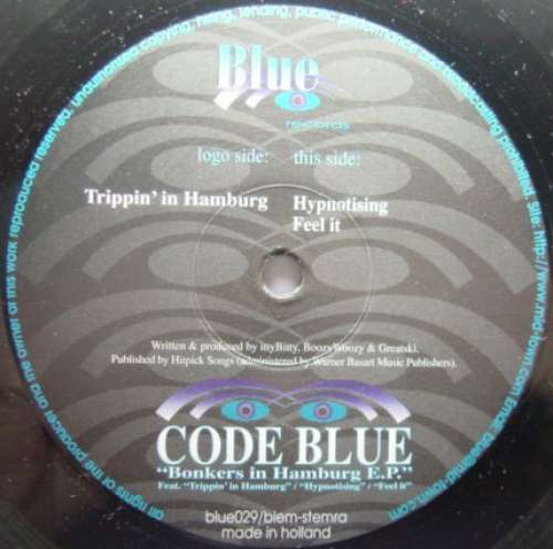 Cover Code Blue - Bonkers In Hamburg E.P. (12, EP) Schallplatten Ankauf