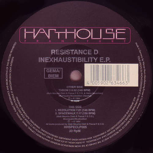 Cover Resistance D - Inexhaustibility E.P. (2x12, EP) Schallplatten Ankauf