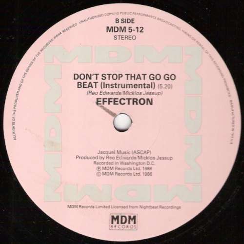 Cover Effectron - Don't Stop That Go Go Beat (12) Schallplatten Ankauf