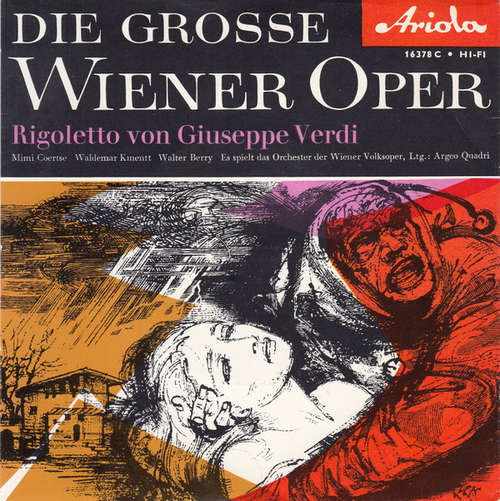 Cover Mimi Coertse, Waldemar Kmentt, Walter Berry - Giuseppe Verdi - Rigoletto Von Giuseppe Verdi (7, Mono) Schallplatten Ankauf
