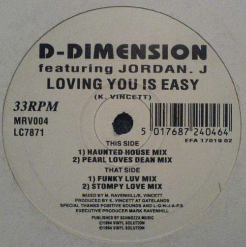 Cover D-Dimension - Loving You Is Easy (12) Schallplatten Ankauf