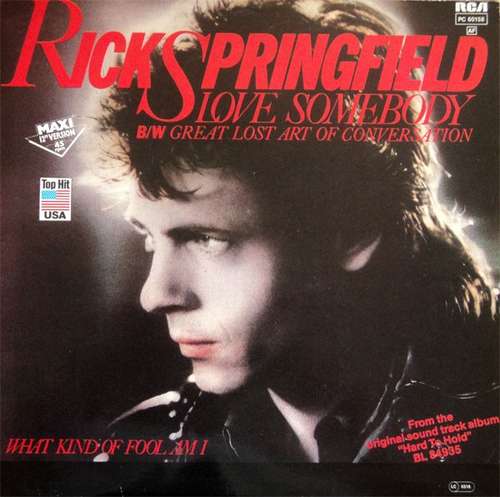 Cover Rick Springfield - Love Somebody (12, Maxi) Schallplatten Ankauf