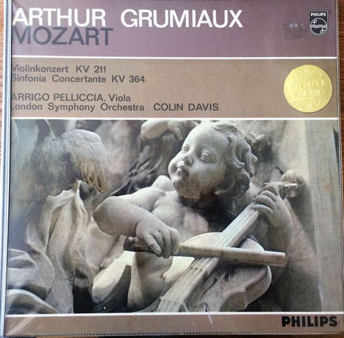 Cover Arthur Grumiaux, Mozart* - Violin Concerto K. 211 / Sinfonia Concertante K. 364 (LP, Mono) Schallplatten Ankauf