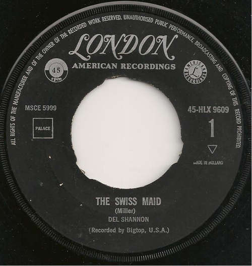 Bild Del Shannon - The Swiss Maid (7, Single) Schallplatten Ankauf