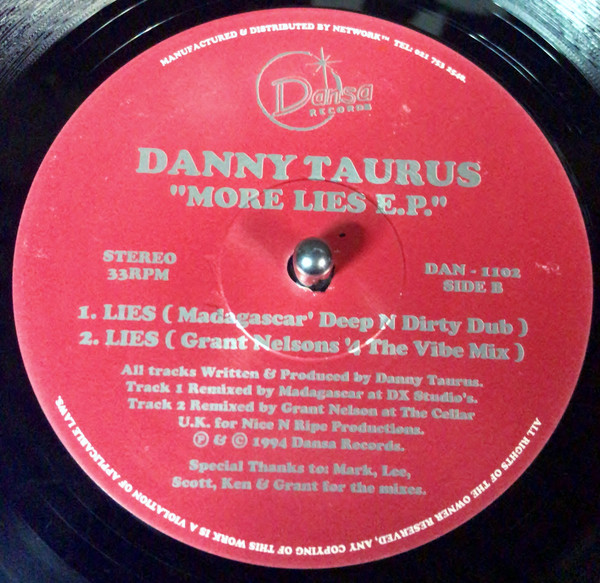 Cover Danny Taurus - More Lies E.P. (12, EP) Schallplatten Ankauf