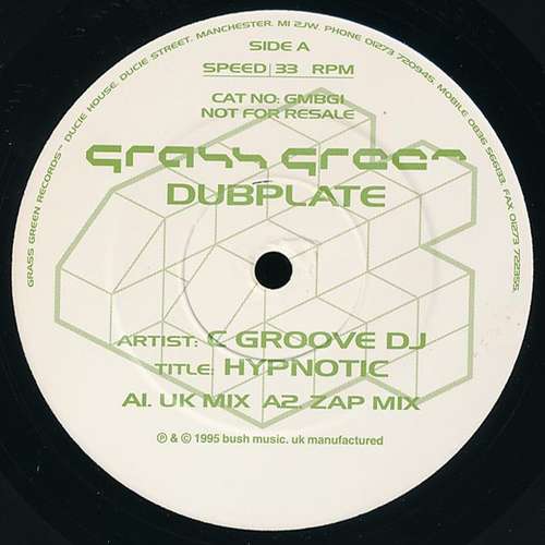 Cover C-Groove DJ / Emiliano Ram. Irez - Grass Green Dubplate (12, Promo) Schallplatten Ankauf
