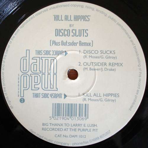 Cover Disco Sluts - Kill All Hippies (12) Schallplatten Ankauf