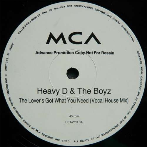 Cover Heavy D & The Boyz* - The Lover's Got What U Need (12, Promo) Schallplatten Ankauf