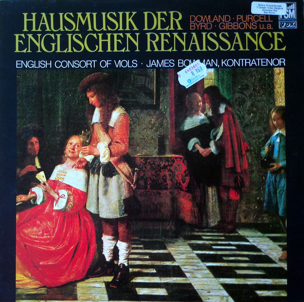 Bild English Consort Of Viols With James Bowman (2) - Hausmusik Der Englischen Renaissance (LP, Album) Schallplatten Ankauf
