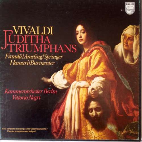 Cover Vivaldi* - Vittorio Negri, Kammerorchester Berlin - Juditha Triumphans (3xLP) Schallplatten Ankauf