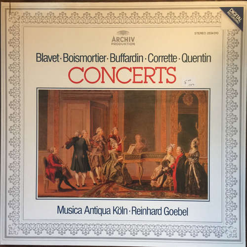 Cover Blavet*, Boismortier*, Buffardin*, Corrette*, Quentin*, Musica Antiqua Köln, Reinhard Goebel - Concerts (LP, Album) Schallplatten Ankauf