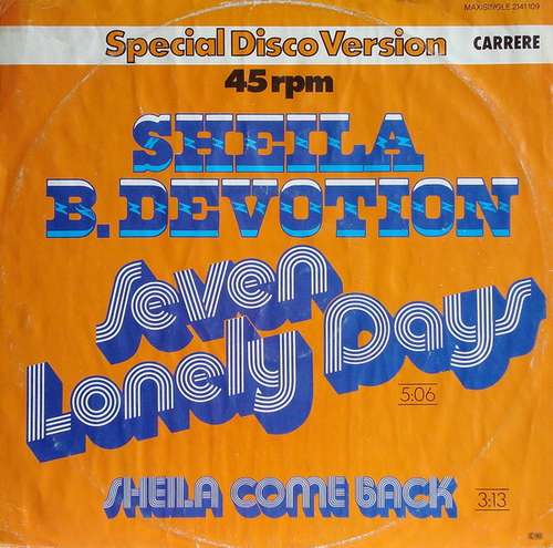 Cover Sheila B. Devotion* - Seven Lonely Days / Sheila Come Back (12, Maxi) Schallplatten Ankauf