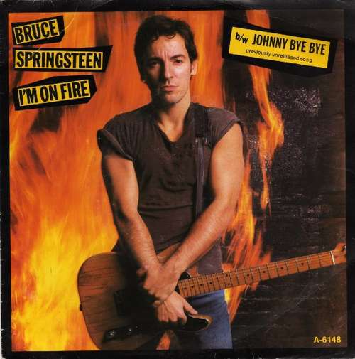 Cover Bruce Springsteen - I'm On Fire (7, Single) Schallplatten Ankauf
