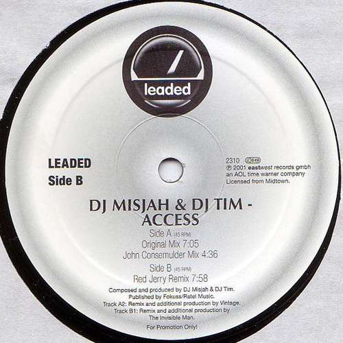 Cover DJ Misjah & DJ Tim - Access (2x12, Promo) Schallplatten Ankauf