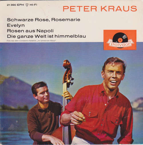 Cover Peter Kraus - Schwarze Rose, Rosemarie (7, EP) Schallplatten Ankauf
