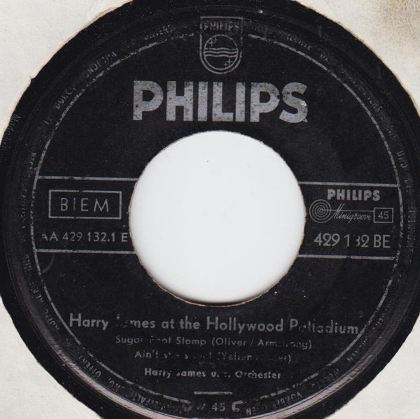 Cover Harry James U. S. Orchester* - At The Hollywood Palladium (7, EP) Schallplatten Ankauf