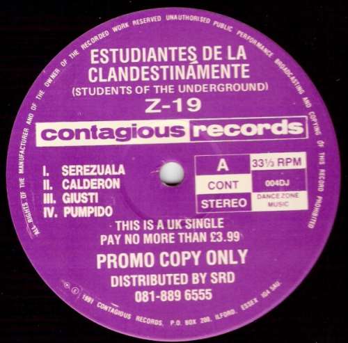 Cover Estudiantes De La Clandestinamente (Students Of The Underground) - Z-19 (12, Promo) Schallplatten Ankauf