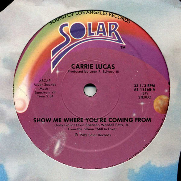 Cover Carrie Lucas - Show Me Where You're Coming From (12) Schallplatten Ankauf