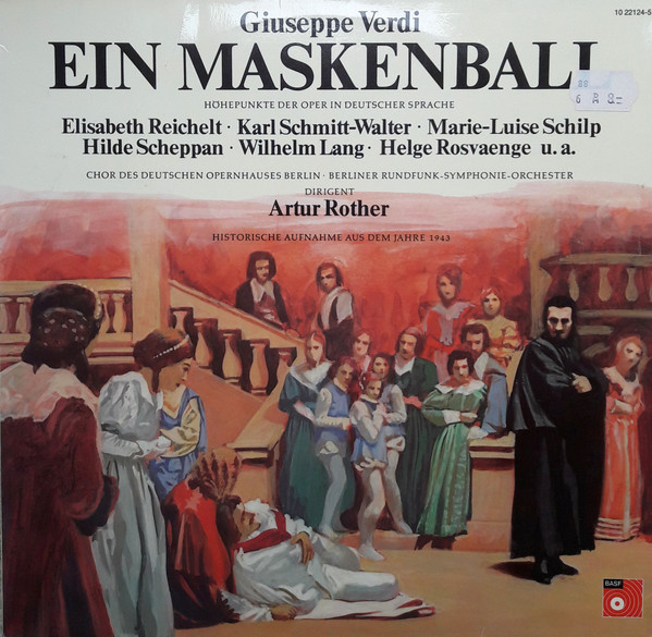 Cover Giuseppe Verdi - Ein Maskenball - Höhepunkte Der Oper In Deutscher Sprache (LP) Schallplatten Ankauf