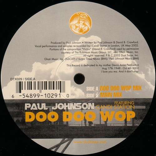 Cover Doo Doo Wop Schallplatten Ankauf