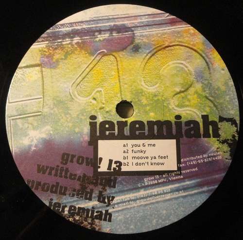 Cover Jeremiah - Untitled (12, EP) Schallplatten Ankauf