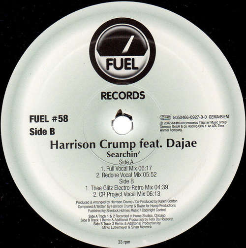 Cover Harrison Crump Feat. Dajae* - Searchin' (12) Schallplatten Ankauf
