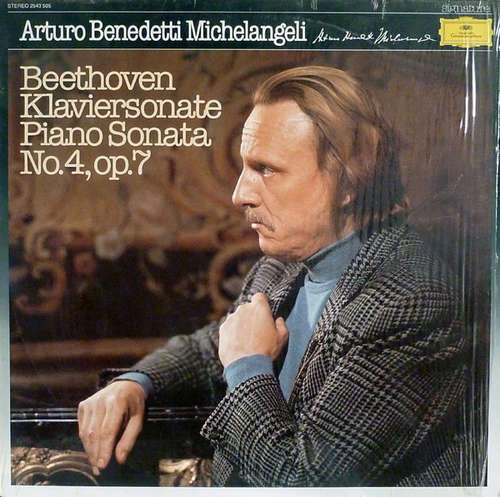 Cover Arturo Benedetti Michelangeli, Beethoven* - Klaviersonate / Piano Sonata No.4, Op.7 (LP) Schallplatten Ankauf