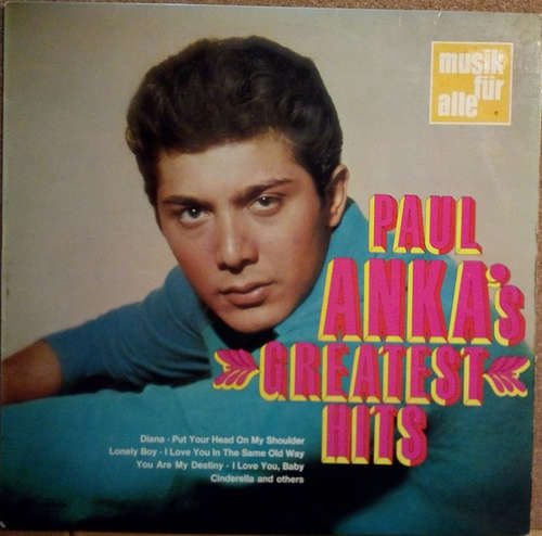 Cover Paul Anka - Paul Anka's Greatest Hits (LP, Comp) Schallplatten Ankauf