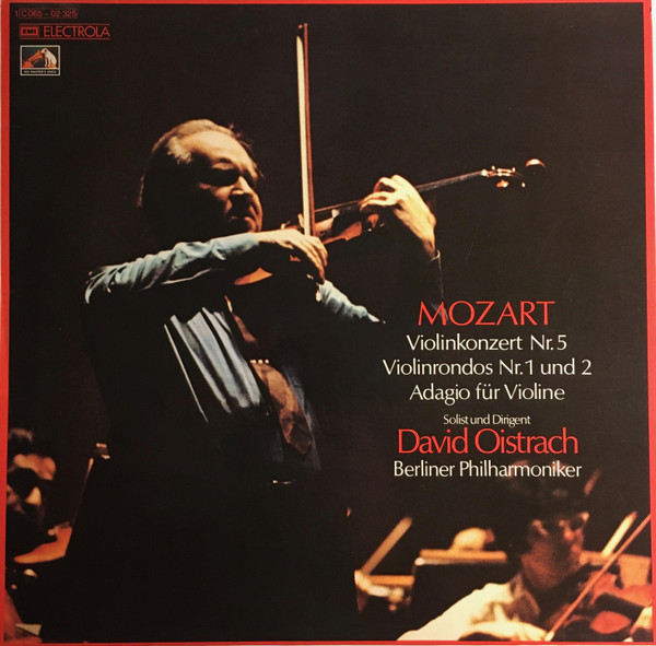 Cover Mozart*, David Oistrach, Berliner Philharmoniker - Violinkonzert Nr.5 / Violinrondos Nr.1 Und 2 / Adagio Für Violine (LP, Album) Schallplatten Ankauf