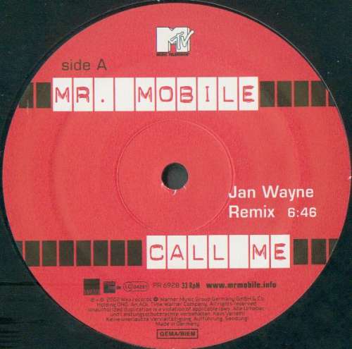 Cover Mr. Mobile - Call Me (12) Schallplatten Ankauf