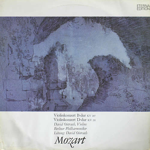 Cover Mozart*, David Oistrach, Berliner Philharmoniker - Violinkonzert B-dur KV 207 / Violinkonzert D-dur KV 211 (LP) Schallplatten Ankauf