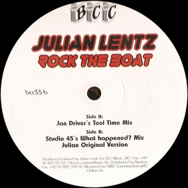 Cover Julian Lentz - Rock The Boat (12) Schallplatten Ankauf