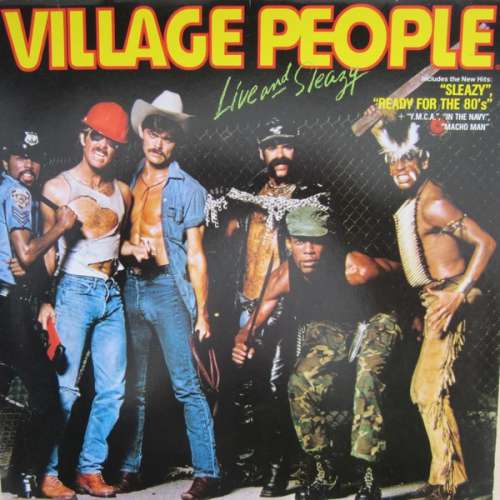 Cover Village People - Live And Sleazy (2xLP, Album, Gat) Schallplatten Ankauf