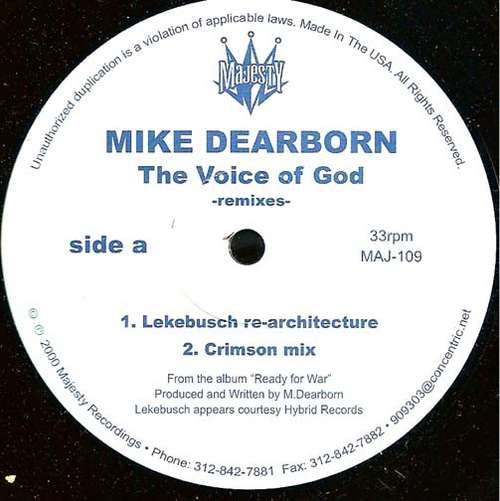 Cover The Voice Of God (Remixes) Schallplatten Ankauf