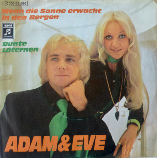 Cover Adam & Eve (6) - Wenn Die Sonne Erwacht In Den Bergen / Bunte Laternen (7, Single, Ad3) Schallplatten Ankauf