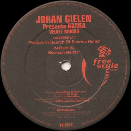 Cover Johan Gielen Presents Abnea - Velvet Moods (Remixes) (12) Schallplatten Ankauf