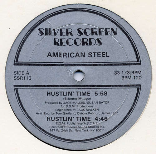 Cover American Steel (2) - Hustlin' Time (12) Schallplatten Ankauf