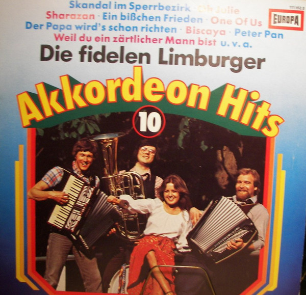 Cover Die Fidelen Limburger - Akkordeon Hits 10 (LP, Album) Schallplatten Ankauf