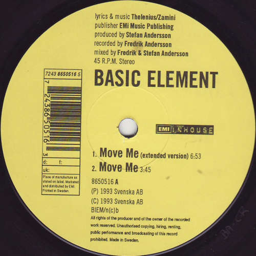 Cover Basic Element - Move Me (12) Schallplatten Ankauf