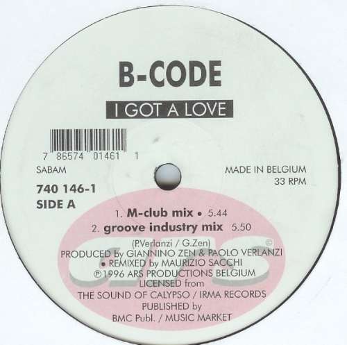 Cover B-Code - I Got A Love (12, Maxi) Schallplatten Ankauf