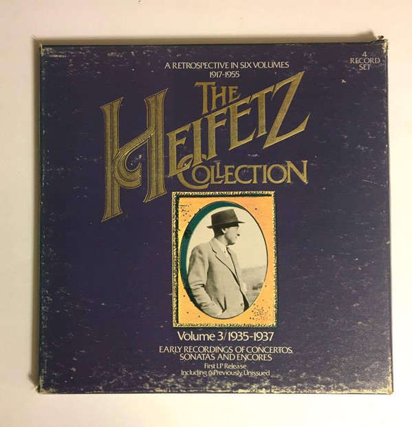 Cover Jascha Heifetz - The Heifetz Collection • Volume 3 / 1935-1937 (4xLP, Mono + Box, Comp) Schallplatten Ankauf
