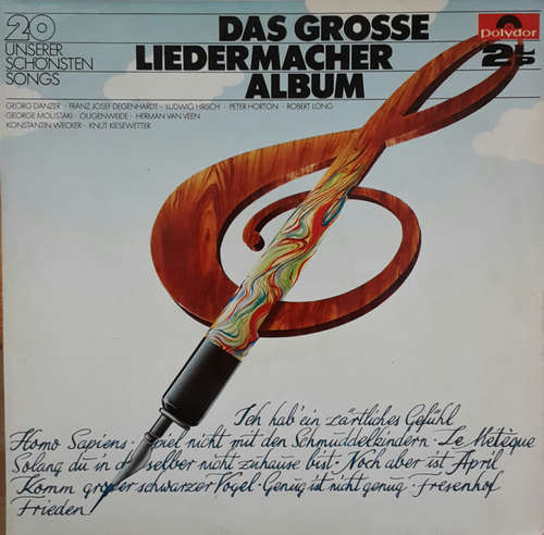 Cover Various - Das Grosse Liedermacher Album (2xLP, Comp) Schallplatten Ankauf
