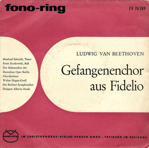 Cover Ludwig van Beethoven - Gefangenenchor Aus Fidelio (7, Mono) Schallplatten Ankauf